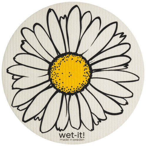 Swedish Treasures Swedish Dishcloth - Daisy Round - 9 1/4" 