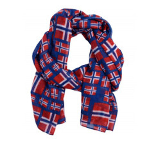 Scandinavian Specialties Norwegian Flags Scarf - Blue Norway 
