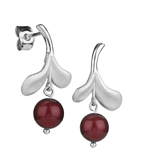 Scandinavian Specialties Lingonberry Silver Earrings 