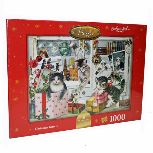 Alison Gardiner Designs Christmas Kittens Jigsaw Puzzle  - 1000 pieces 