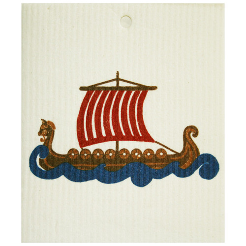 Talla Imports Swedish Dishcloth - Nordic Viking Ship 