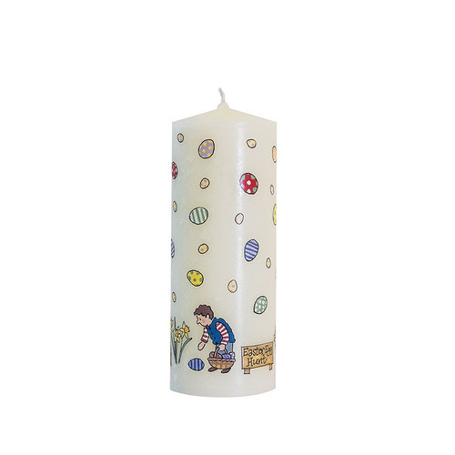 Easter Mini Pillar Candle - Easter Egg Hunt - 5 inches high