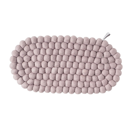 Wool Trivet/Pot Mat Oval - Lavender