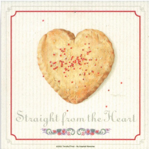 Swedish Dishcloth - Straight from the Heart (DC0738)