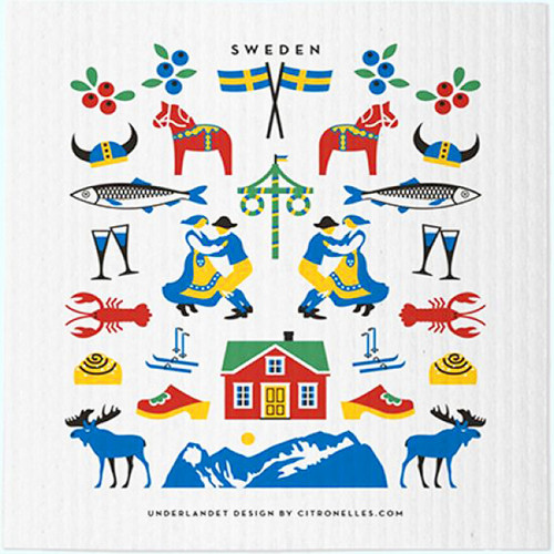 Moose Sweden Traditions Paper Luncheon Napkins - 20 Pk. 