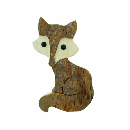 Bark Sitting Fox - 5" (29129)