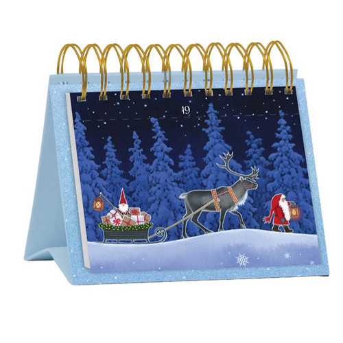 Bromma Kortforlag Advent Calendar Folio Book - 1-24 - Vykortblock 