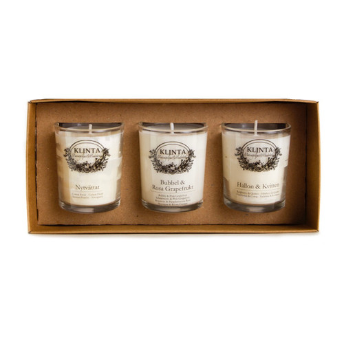 Holiday Collection - 3 Assorted Scented Candles (K1009)