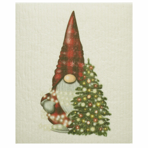 Driftless Studio Swedish Dishcloth - Gnome Christmas Lights 