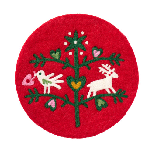 Felt Pot Mat - Trivet - Christmas Tree (590947)