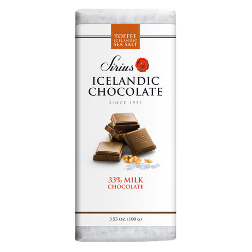 Icelandic Milk Chocolate Bar - Toffy & Sea Salt Icelandic Milk Chocolate Bar - Toffy & Sea Salt