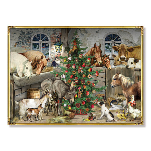 Advent Calendar - Festive Farm - 21.5" x 15" Advent Calendar - Festive Farm - 21.5" x 15"