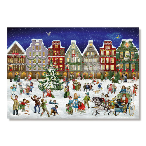 Winter Evening In the Town - Jigsaw Puzzle Advent Calendar