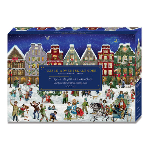 Winter Evening In the Town - Jigsaw Puzzle Advent Calendar