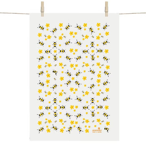 Swedish Dishcloth & Towel Set - Honey Bees- 2 Pc's