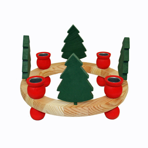 Candleholder - Christmas Trees Table Chandelier - 9"