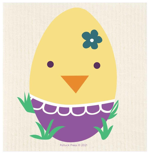 Swedish Dishcloth - Easter Egg Lady