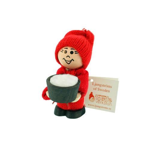 Tomte Santa w/Bowl of Porridge