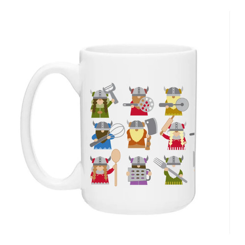 Kitchen Vikings Ceramic Mug - 15 oz