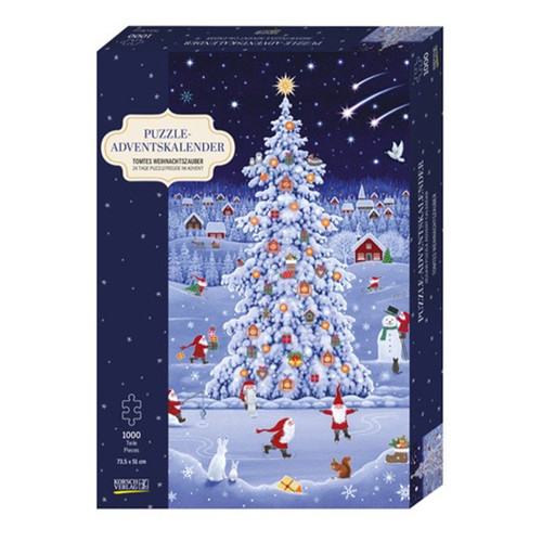Tomtes Christmas Magic 1000 Piece Advent Calendar Puzzle