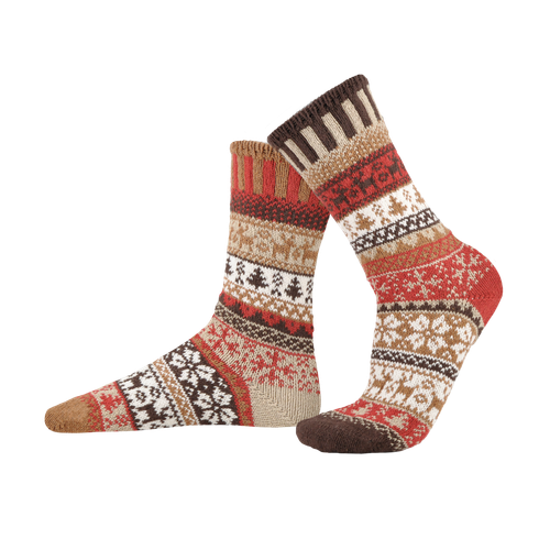 Solmate Socks - Adult Crew - Cocoa