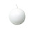 Ball Candle- 3" - White (551W)