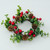 Pillar Candle Wreath/Ring - Lingonberry and Pinecone - 6.5" (E407-R)