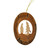 Bark Gnome Oval Ornament - 3"