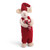 Felt Small White Boy Mouse w/Candy Cane (23522)