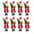 Tomte Santas With Tree Paper Luncheon Napkins - 20 Pack (119006)