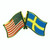 USA & Sweden Flag Lapel Pin - Tie Tack (LP-US)