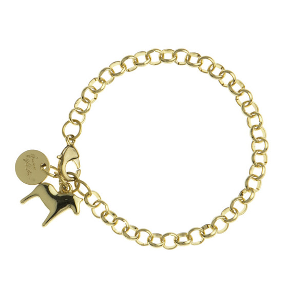 Dala Horse Charm Bracelet - Gold (62923)