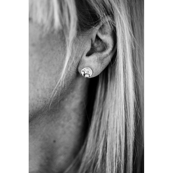 Dalahorse Earrings (Posts/Stick) Silver (63006