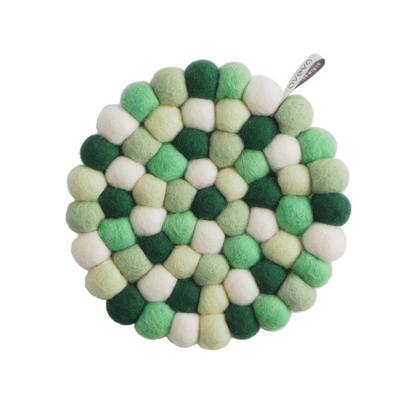 Wool Trivet/Pot Mat -Bubblejungle (1668)