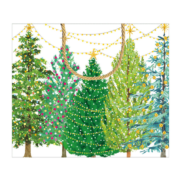 Christmas Trees with Lights Large Gift Bag - 1 Each (9771B3)