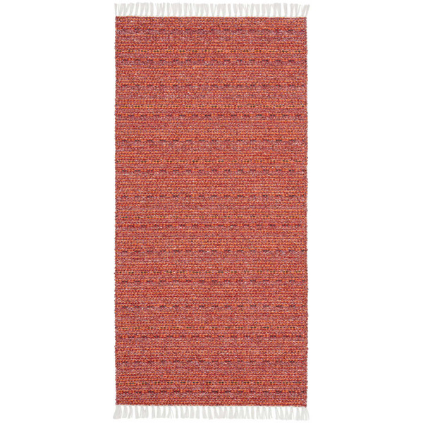 Svea Cotton/Vinyl Mix Plastic Rug - Red