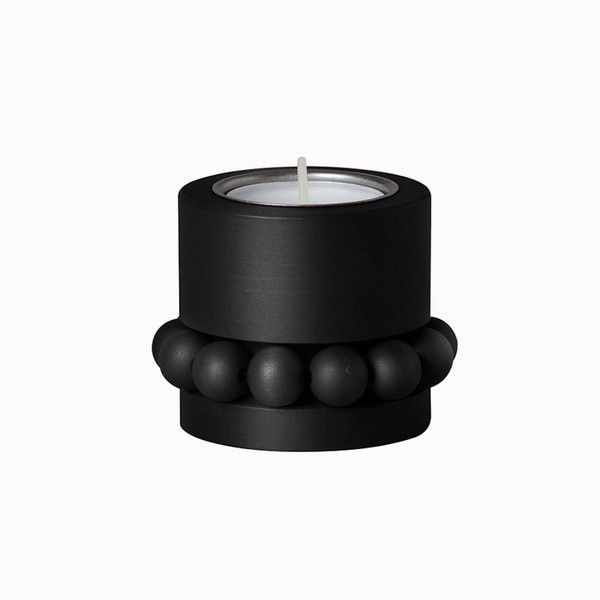 Prinsessa Tealight Candle Holder - Black (B4921)