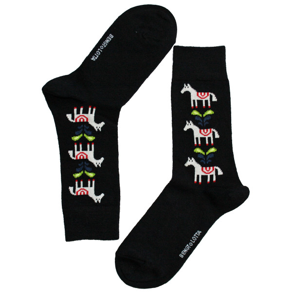 Bengt & Lotta Woolen Socks - Horse Black (715208)