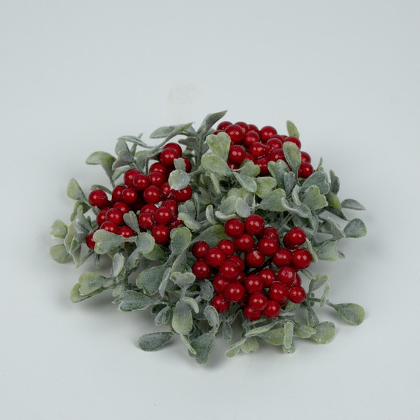 Candle Ring - Berry Boxwood - 4" (E523-RG)