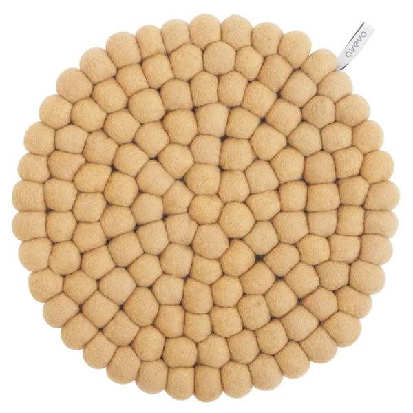 Wool Trivet/Pot Mat - Large - Sand (1938)