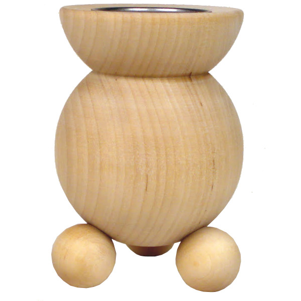 Barrel Candle Holder - 5" - Pillar Candle (40716N)