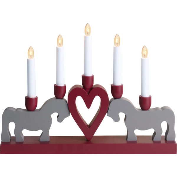 Scandinavian Christmas Candelabra - Leksand (64301)