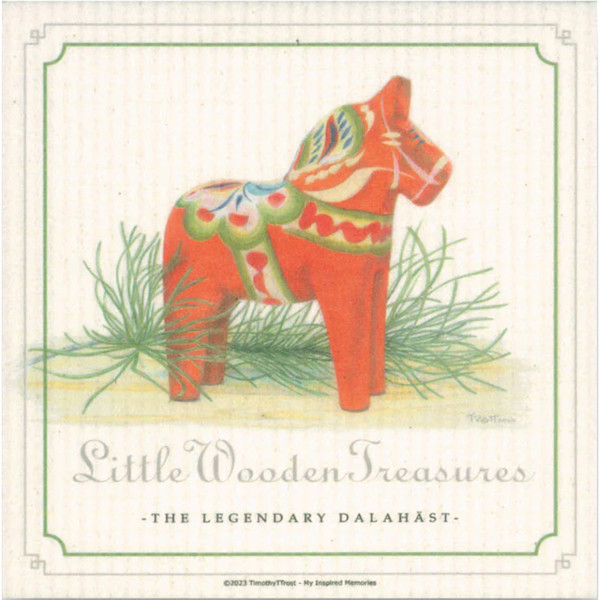Swedish Dishcloth - Little Wooden Treasures (DC2203)
