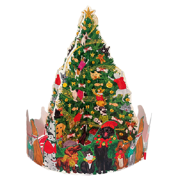 Caroling Pets Christmas Tree Advent Calendar - 1 Each (ADV285)