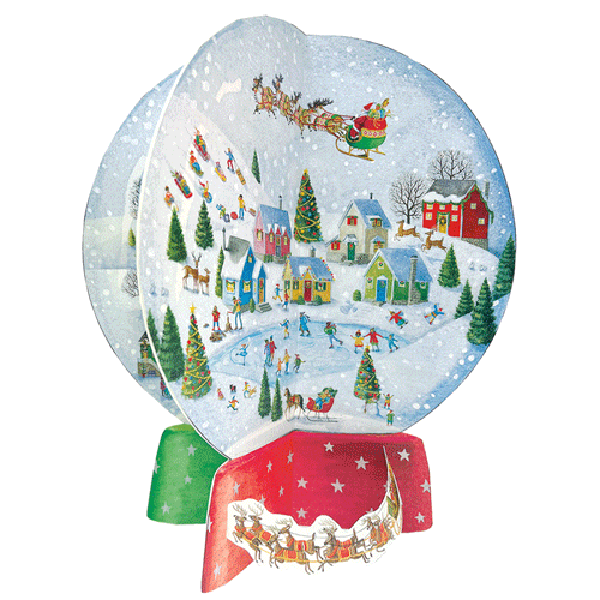 Winter Village Snow Globe Advent Calendar - 1 Each (ADV286)