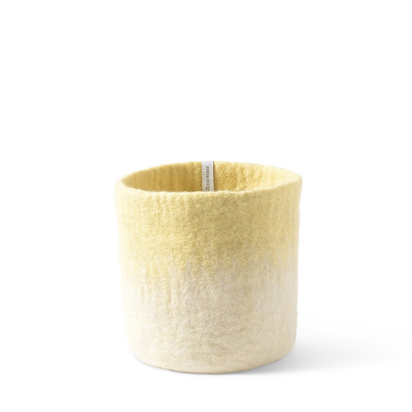 Felt Wool Flower Pot - Lemon (2188)