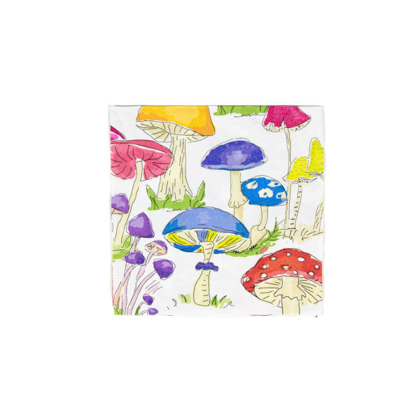 Woodland Mushrooms Paper Cocktail Napkins - 20 PK (18000C)