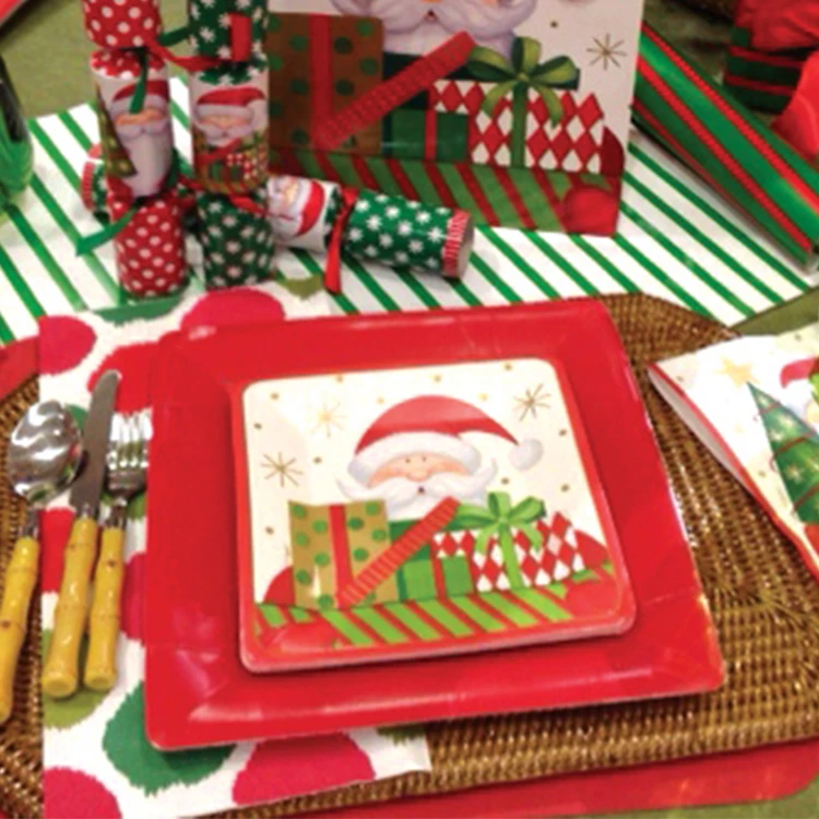 Christmas Salad & Dessert Plates