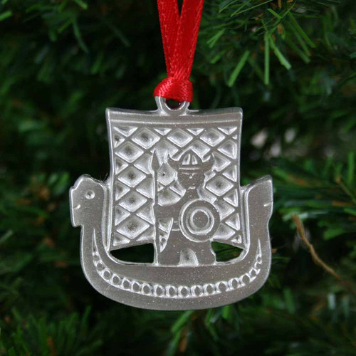 Viking Ship & Viking Ornament - Pewter | Varme Gift