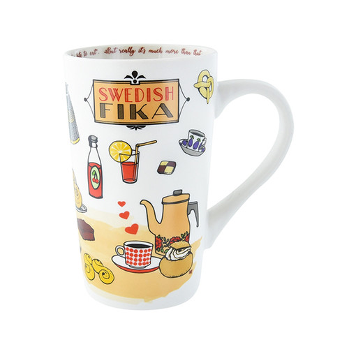 Fika To Go Mug White — The Sweden Shop